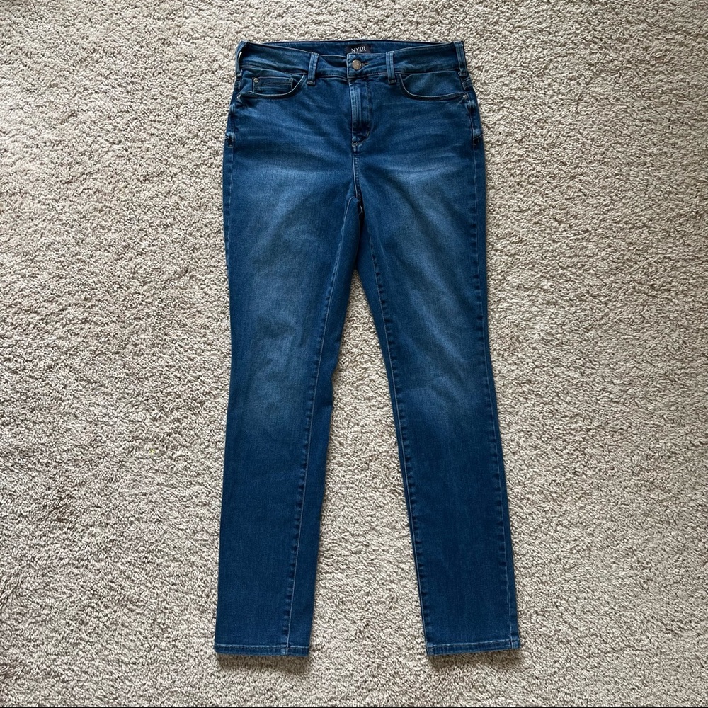 NYDJ Blue Alina Legging Skinny Jeans Life Tuck Technology Size 10